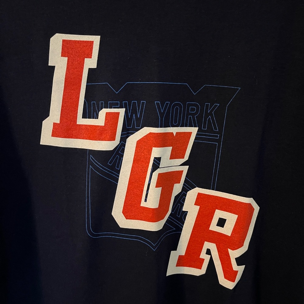 COPY - New York Rangers Let's Go Rangers "LGR" T-Shirt Adult XL NEW